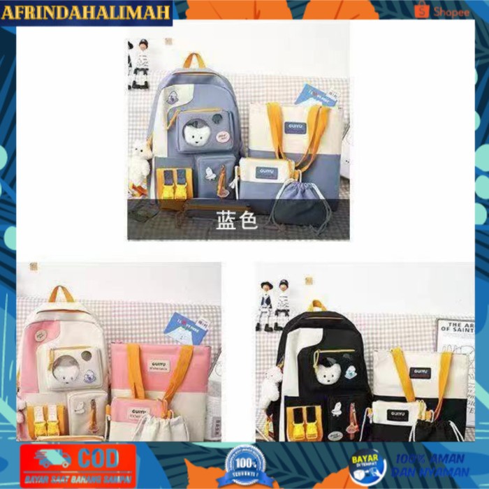 

{TERBARU} RANSEL SET ISI 4 - RANSEL SEKOLAH ANAK - RANSEL SMP SMA - RANSEL KOREA