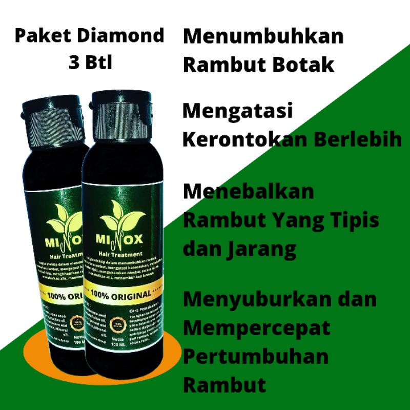 [Paket 3] MINOX Penumbuh Rambut Botak &amp; Rontok Paling Ampuh &amp; Cepat Original 100 ML