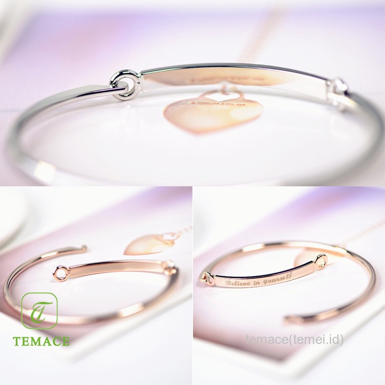 GELANG TANGAN WANITA MODEL ULIR KOMBINASI GELANG TANGAN WANITA ANTI KARAT