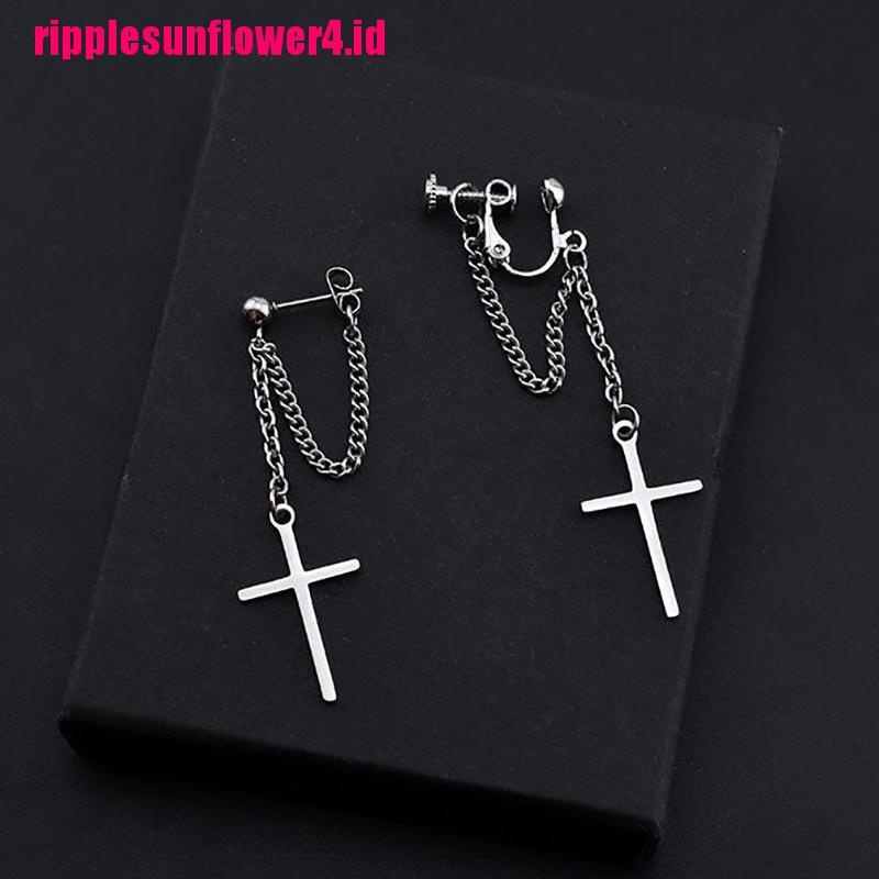 Gothic Rock Cross Bahan Stainless Steel