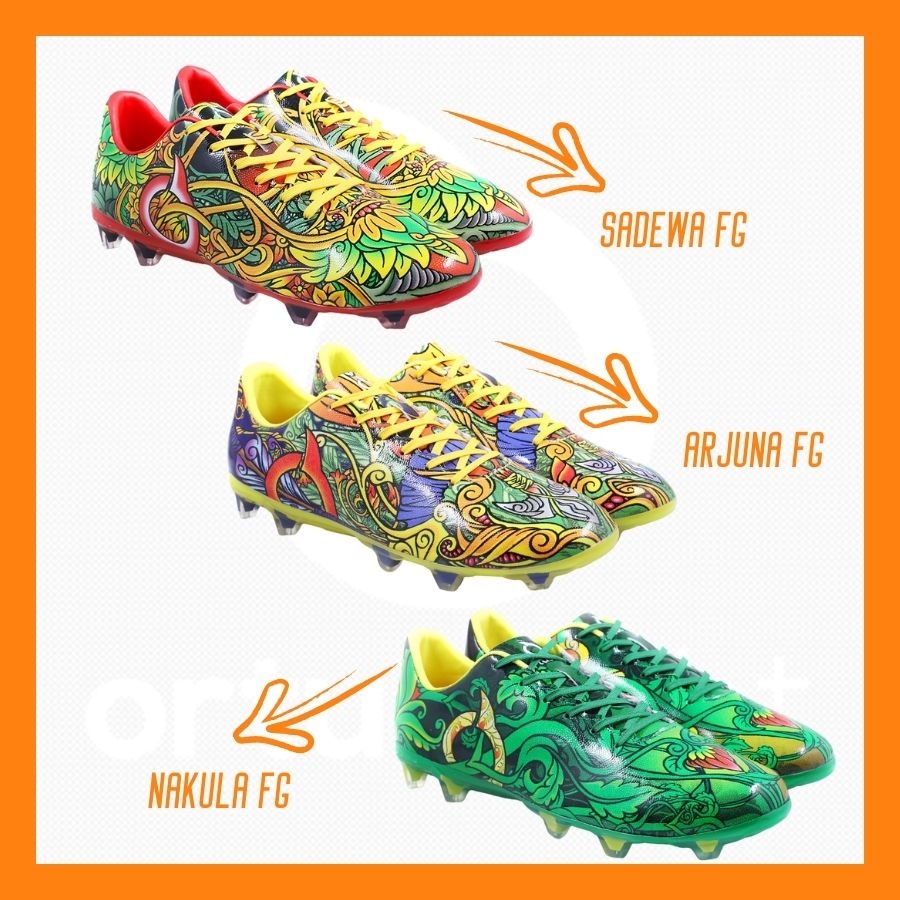 Sepatu Bola Ortus Ortuseight Edisi Wayang Catalyst Catalis Bima Nakula Sadewa Arjuna Fg Original