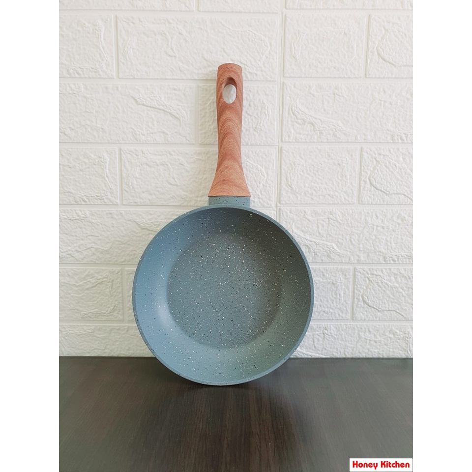 MARBLE 20 CM WAJAN GRANIT PENGGORENGAN NON STICK HONEY KITCHEN FRY PAN