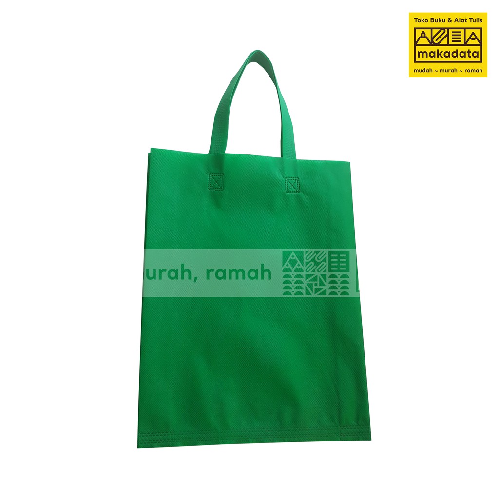 

GOODIE BAG | TAS SPUNBOND WARNA HIJAU TUA POLOS 40 X 30 MURAH