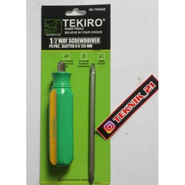 Obeng bolak balik Tekiro Obeng Tekiro