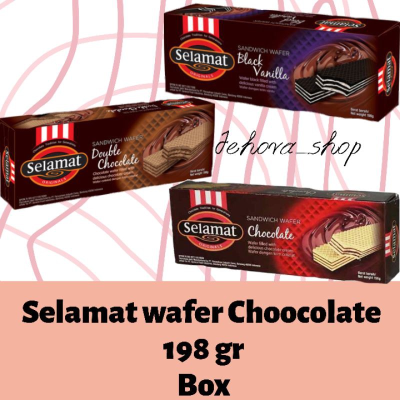 

Selamat Wafet Chocolate198gr Box Murah