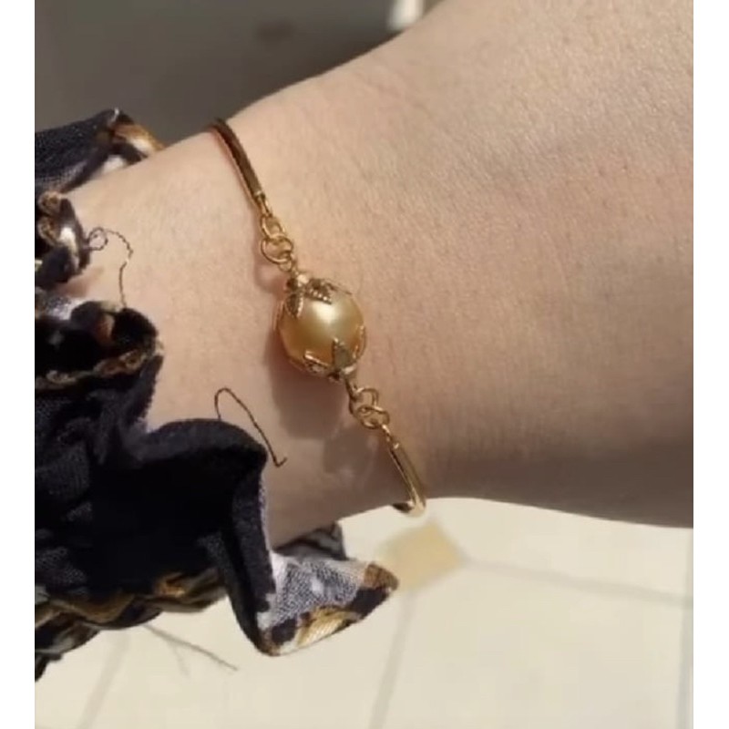 Gelang simple mutiara asli bersertifikat // gelang mutiara laut asli // gelang mutiara lombok // gel