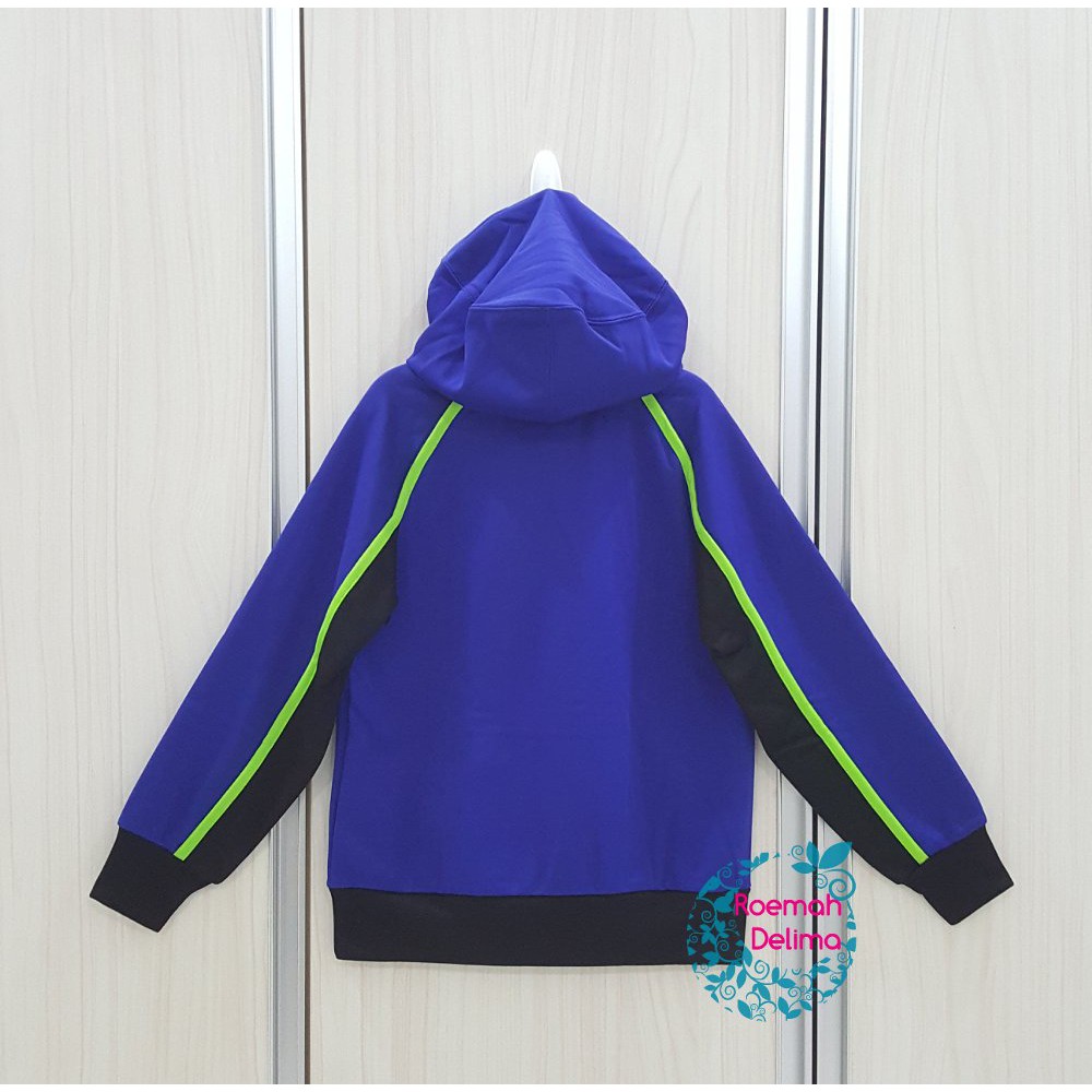Nike - Jordan AJ -  Sweater Hoodie Anak - BlueGreen - Ori
