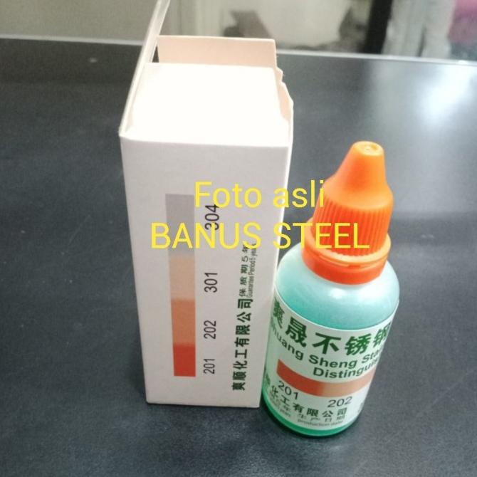 

Cairan Tes Stainless Ss 201 304 Shuang Sheng Obat Cek Kadar Stainless Terbaru