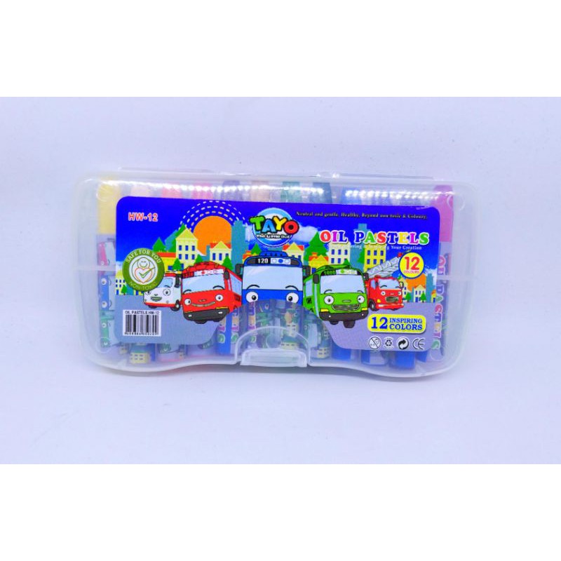 

JKSNASEMKA22 - CRAYON HW-2 NON TOXIC-OIL PASTEL 12 WARNA
