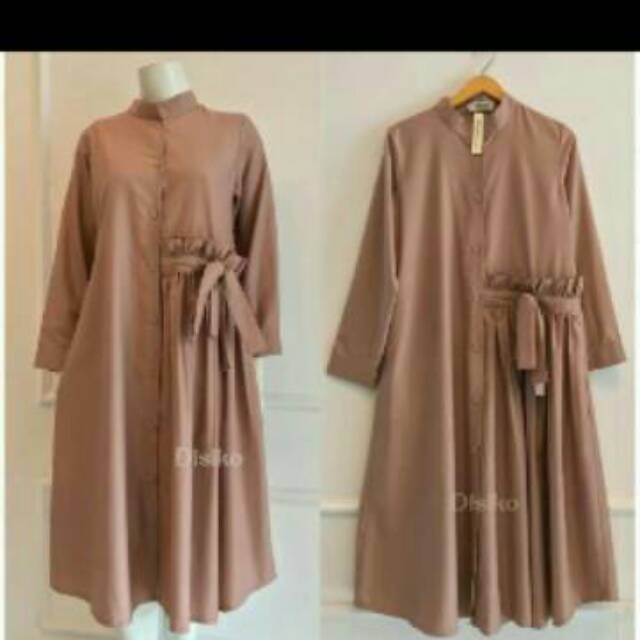 Long tunik design by disiko - tunik terbaru model casual - atasan wanita muslim - tunik busui friend