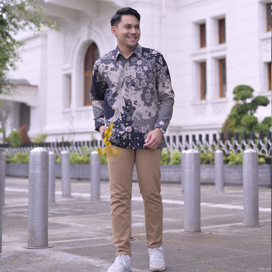 Murai Batu Batik Prabuseno Premium Kemeja Kondangan Pesta Lamaran Kerja Kantoran PNS Guru Pria Lenga