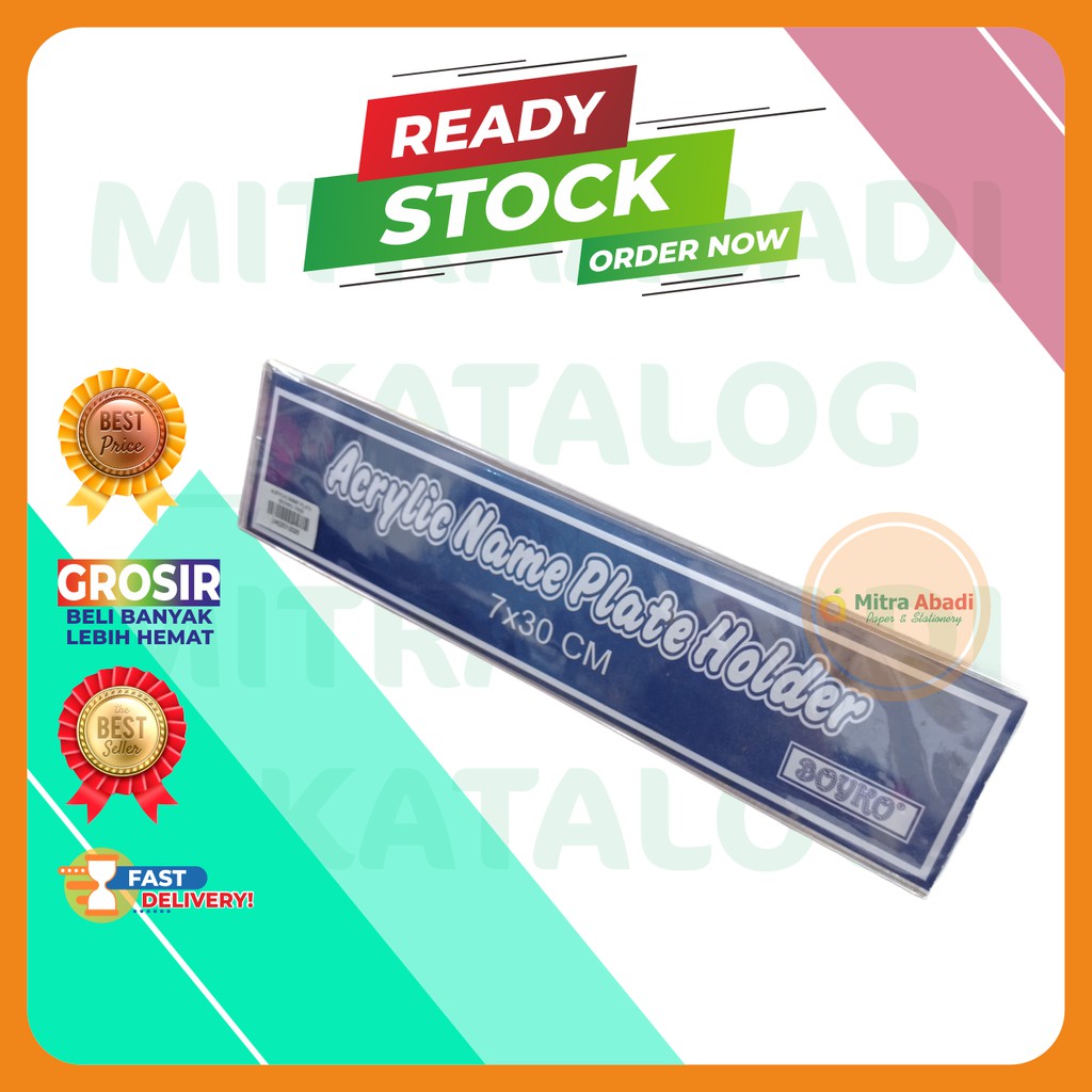 

NAME PLATE PAPAN NAMA MEJA 30CM ACRYLIC BOYKO