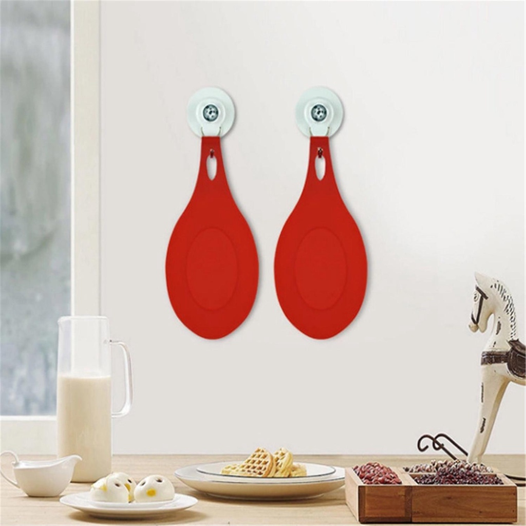 Rak Sendok Nanas Silikon Tempat Penyimpanan Peralatan Masak Sendok Bracket Stand Tutup Kompor Organizer Plate Holder Spoon Rest