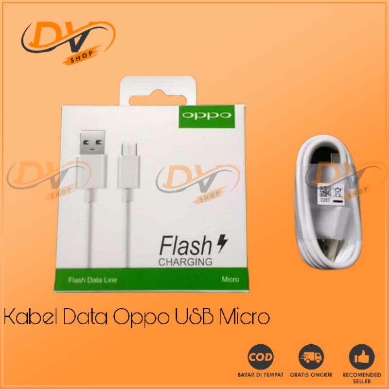 KABEL DATA OPPO 2A ORIGINAL 100% Fast Charging USB Micro Support Semua Tipe Hp USB Micro