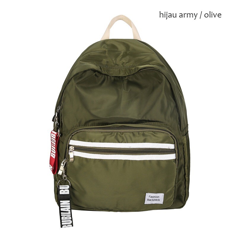 Unisex Korean Style Backpack Gusion / tas ransel wanita Nilon Tas sekolah remaja tumbrl ulzzang