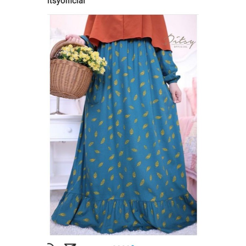 Ditsy desember leanne dark tosca