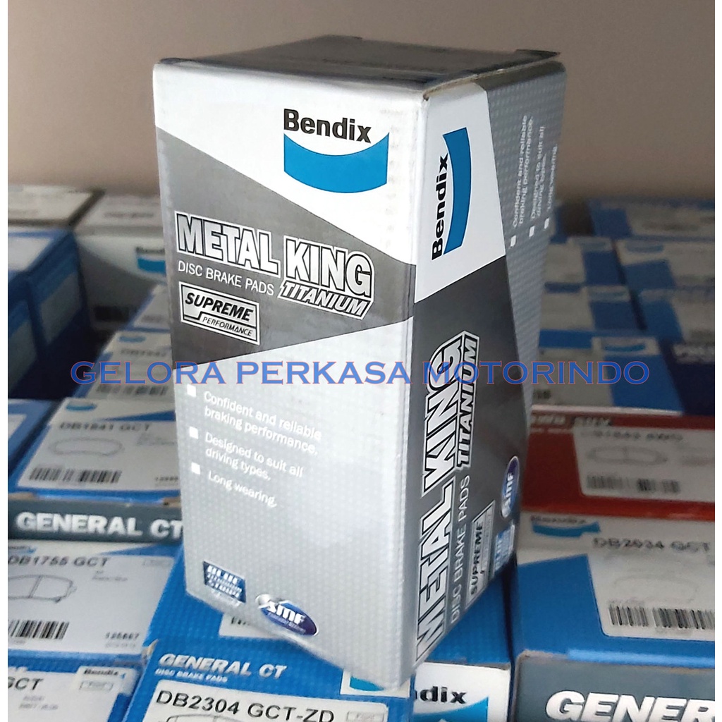 BENDIX Metal King KIA Carens 1 99-02 Kampas Rem Depan DB1753 MKT