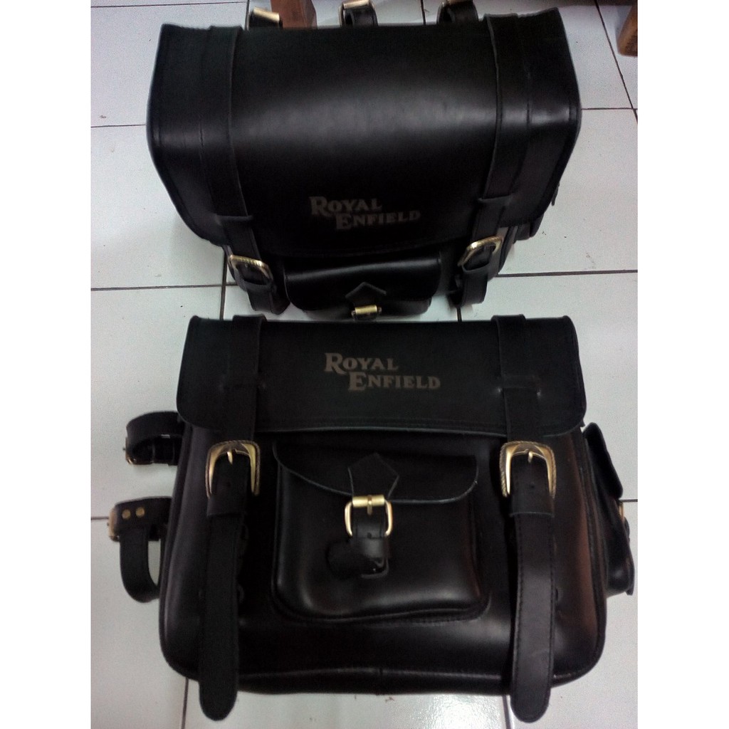 Side Bag New Royal Enfield Hitam Best Quality