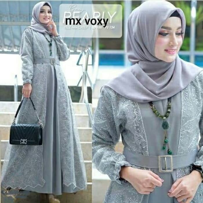 Gamis Terbaru Gaun Modern Dress Kondangan Pakaian Wanita