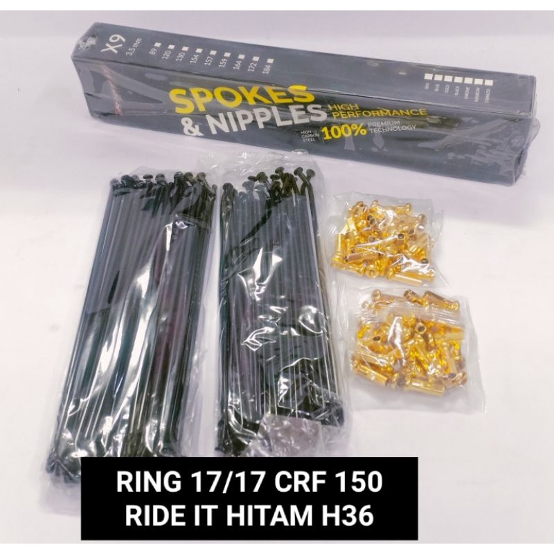 JARI JARI SUPERMOTO RING 17/17 CRF 150 SEPAKET RIDE IT H36