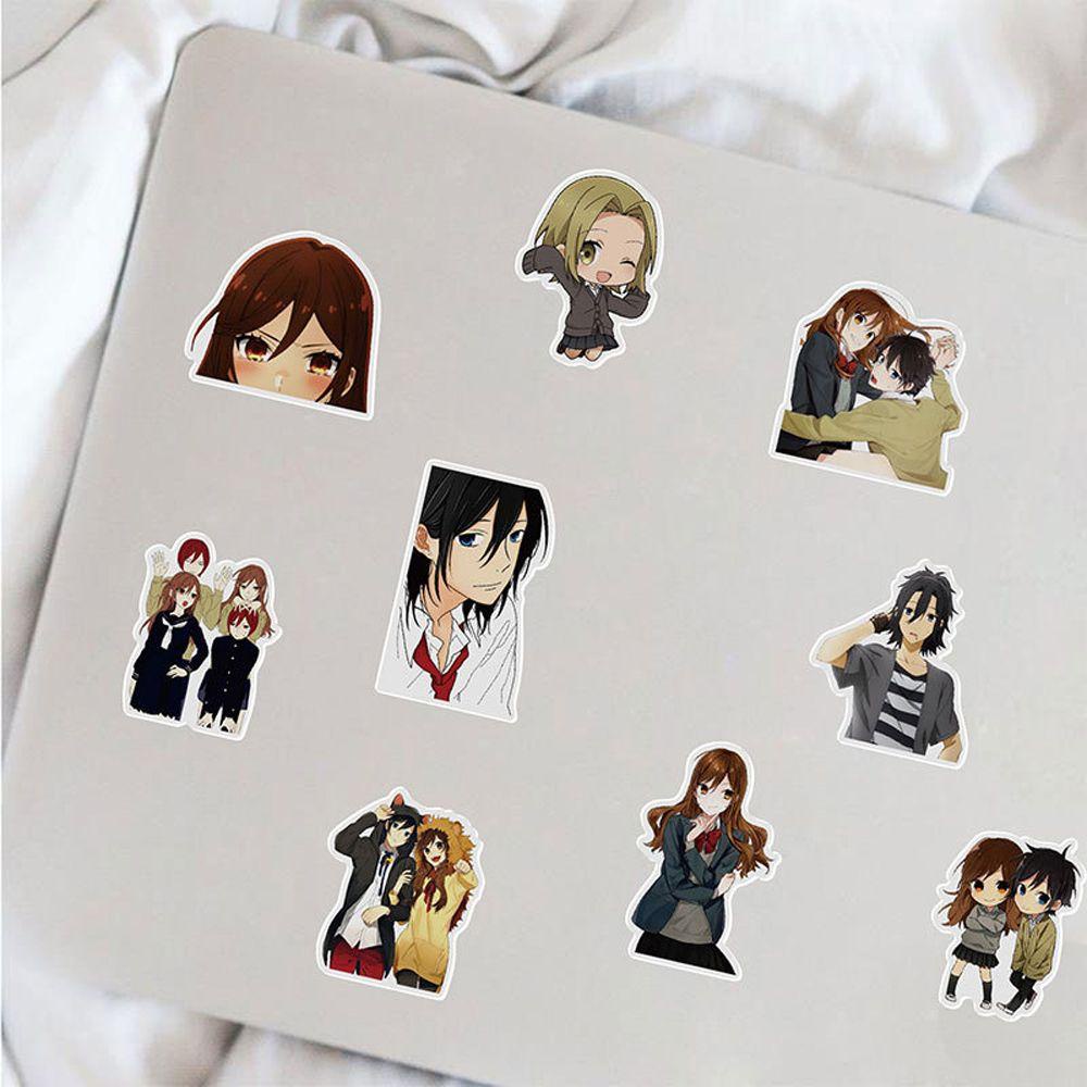 [Elegan] Horimiya Stiker Laptop Decals Kawaii Stationery Stiker Koper Stiker Kartun Ponsel Dekorasi Skateboard Stiker Graffiti Stickers