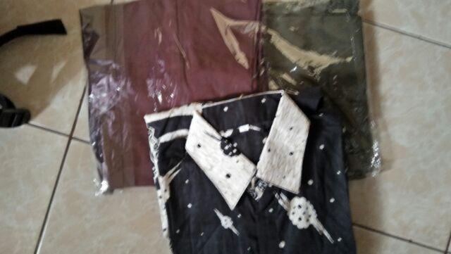 Kemeja Batik Pria Lengan Panjang Merak Loreng