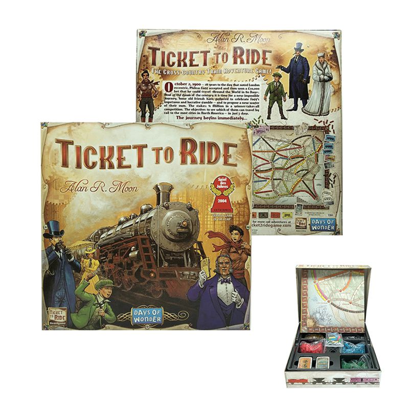 To Board Game Days Ticket Ride Of Wonder1912Eksansi Kartu Anak Dewasa Party