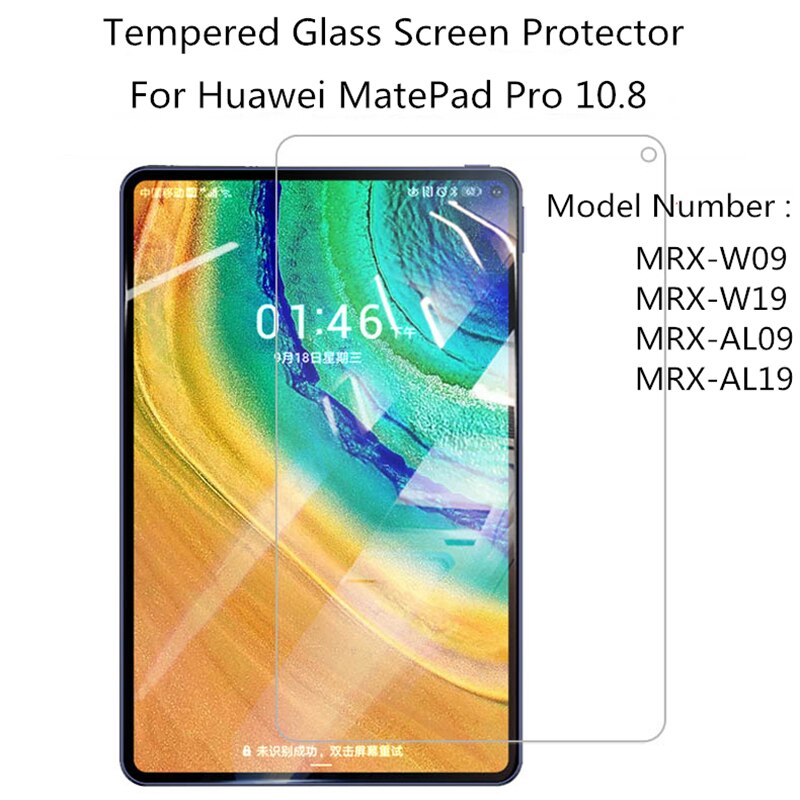 Pelindung Layar Tempered Glass 9h Untuk Huawei Matepad 10.4 2020 Bah3-W09 Al00 Tablet Mate Pad Pro 10.8