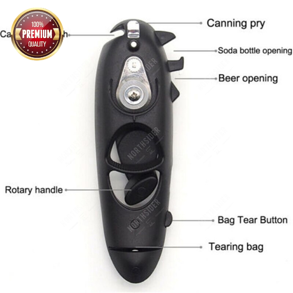 PEMBUKA KALENG dan BOTOL MULTI FUNGSI 8 IN 1 | PORTABLE CAN OPENER K46