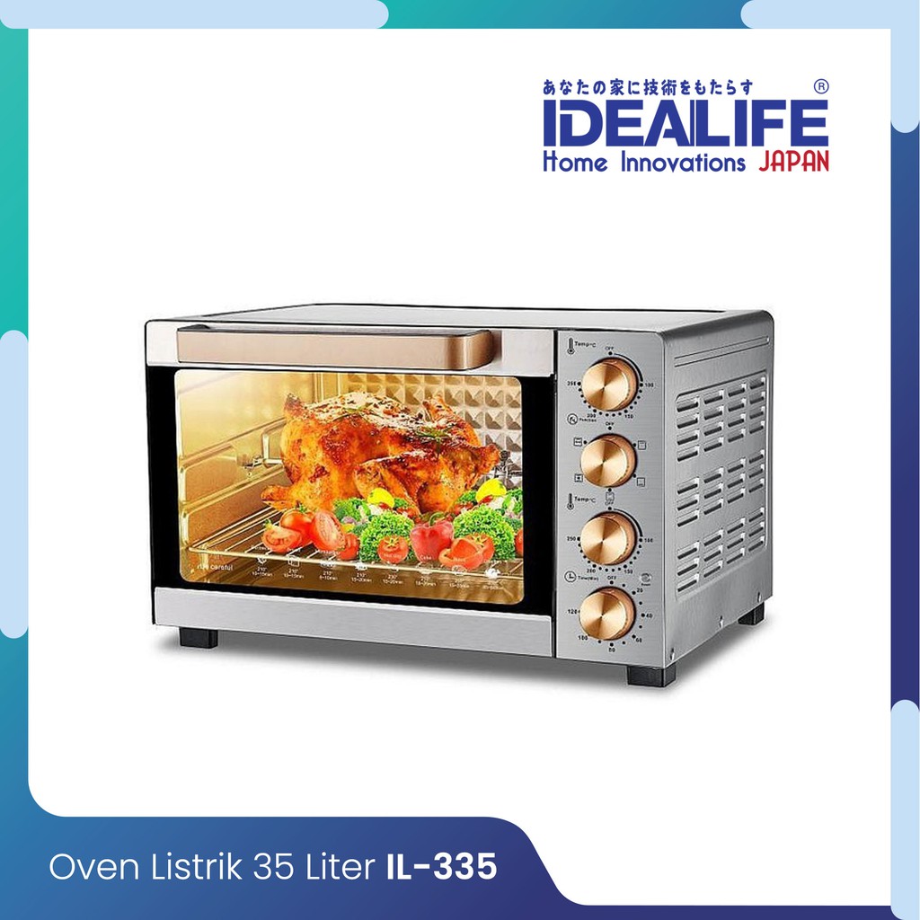 IDEALIFE Oven Listrik 35 Liter IL-335