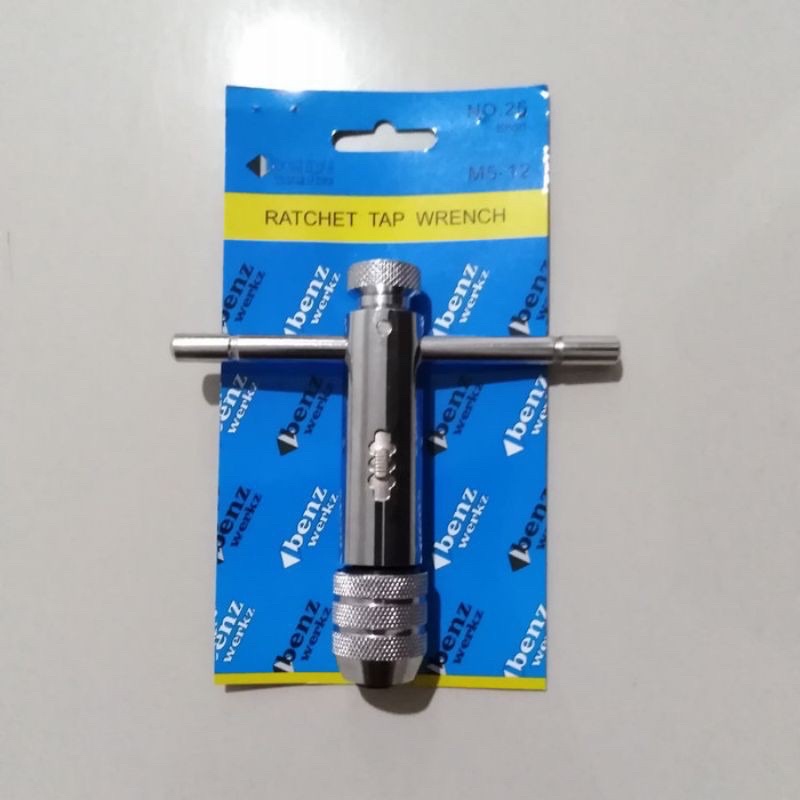 Gagang Hand Tap Ratchet Benz M5 - M12 Short Ratchet Tap Wrench