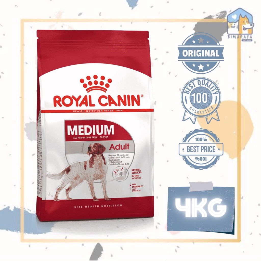 ROYAL CANIN MEDIUM ADULT 4KG FRESHPACK