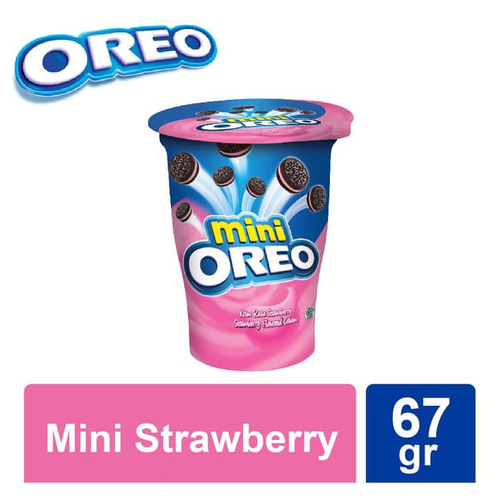 

OREO MINI BISKUIT KRIM STRAWBERRY 67 GR