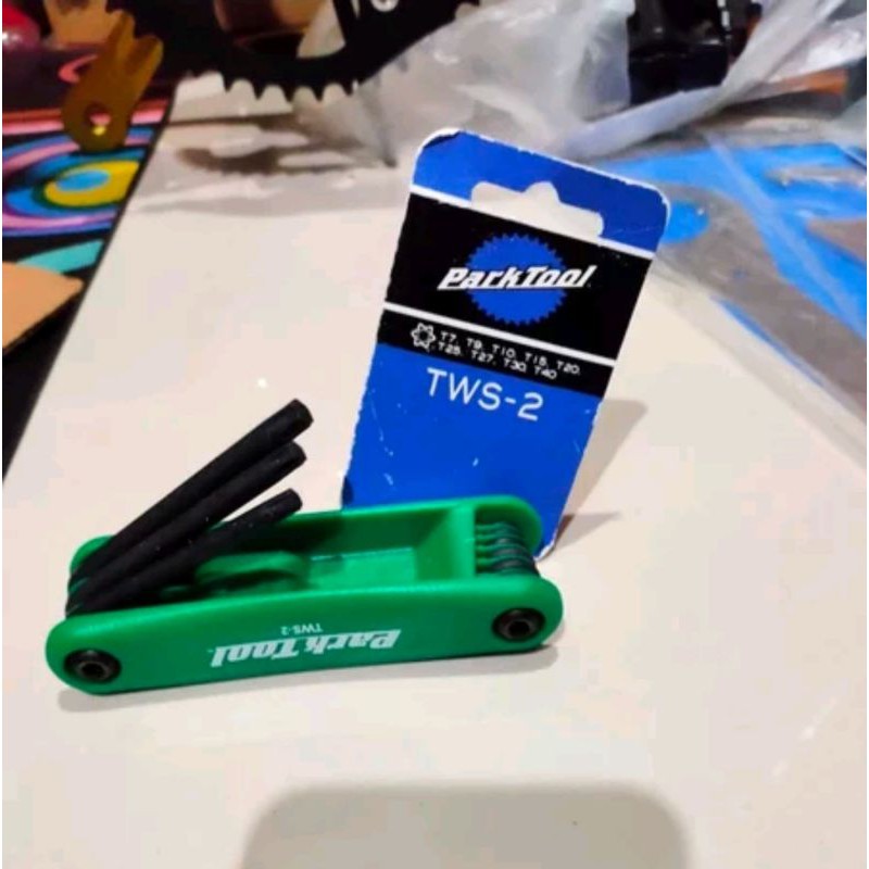 KUNCI TORX LIPAT KUNCI L BINTANG PARK TOOL TW-2 FOLD-UP