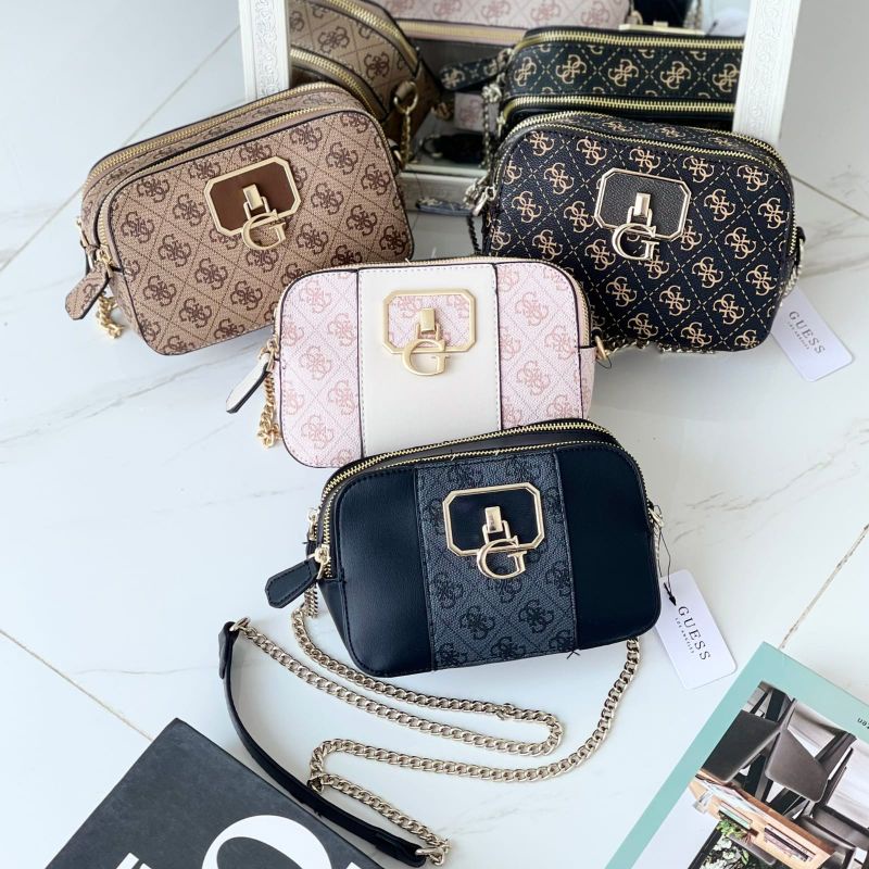 Guess Noelle Alisa Camera Double Zip Crossbody Bag Original