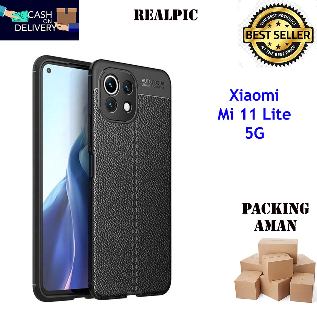 Case Auto Focus Xiaomi Mi 11 Lite Leather Experience SoftCase Slim Ultimate / Casing Kulit