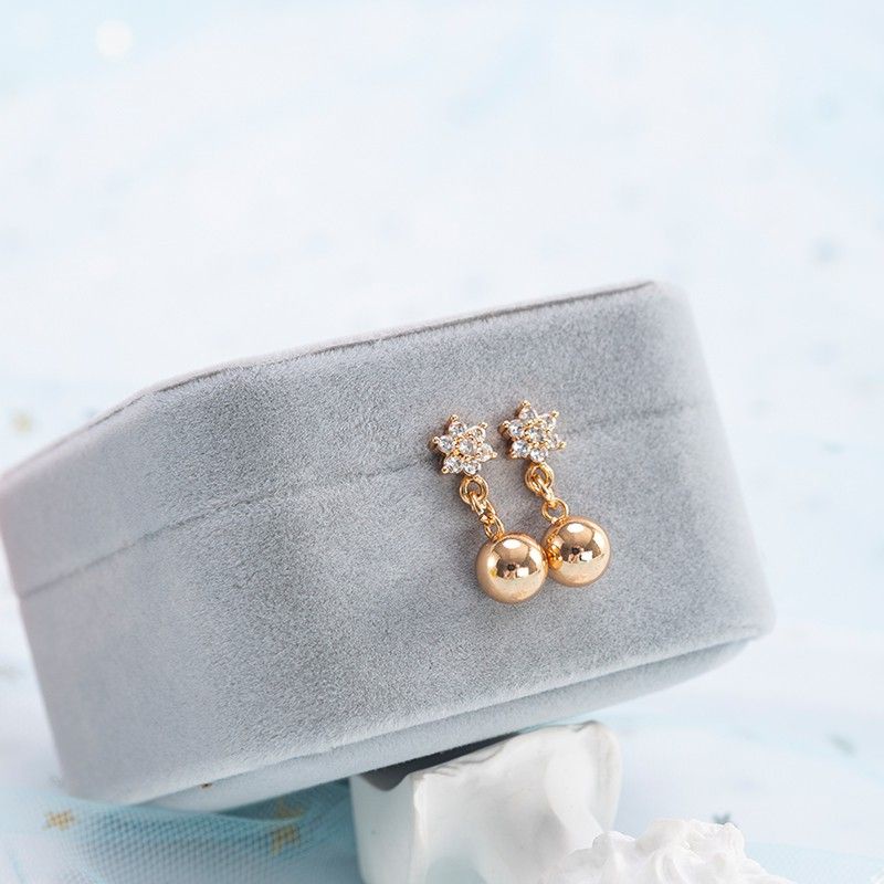 Anting Gantung Dewasa Untuk Wanita Anti Karat Anting Gantung Bunga