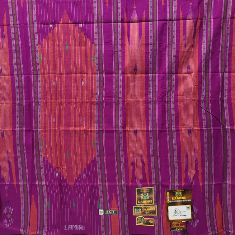 sarung tenun Lamiri SGT Songket Gunung Timbul S-90 Sutera