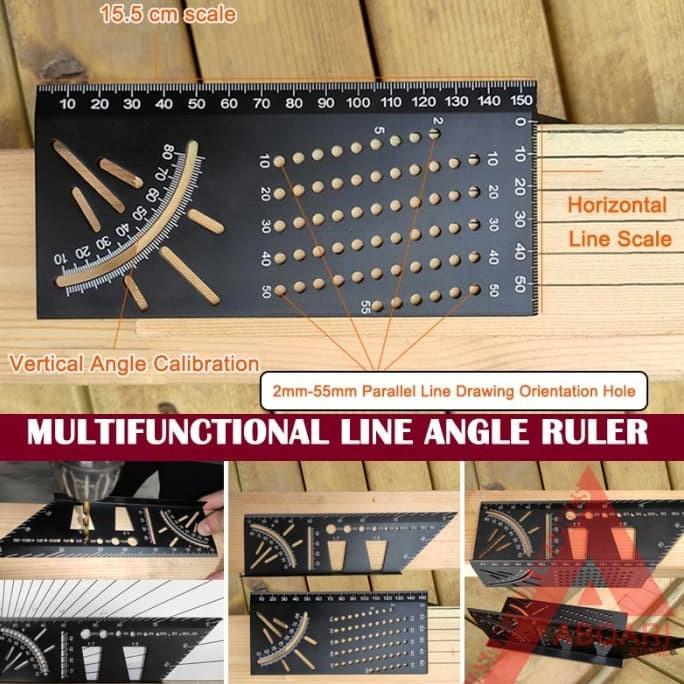 

Office & Stationery | Alat Tulis | Marking Ruler / 3D Miter Angle / Penggaris Segitiga / Speed Square | Best Seller