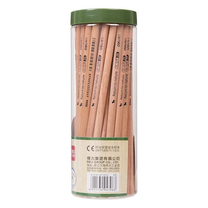 

TERBARU DELI PENSIL KAYU/ PENCIL - 2B 50PCS/TABUNG - SUDAH DIASAH 58118