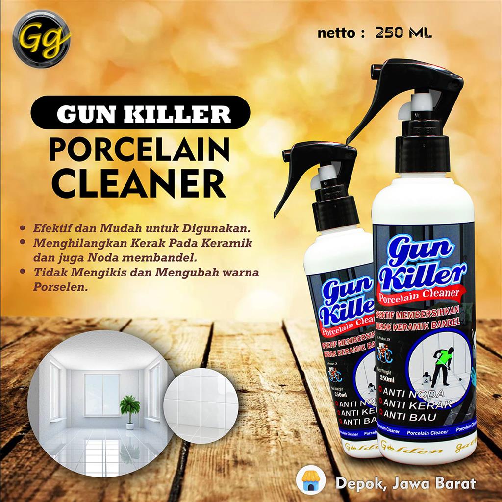 GUN KILLER PORCELAIN CLEANER 250 ML PEMBERSIH KERAMIK LANTAI