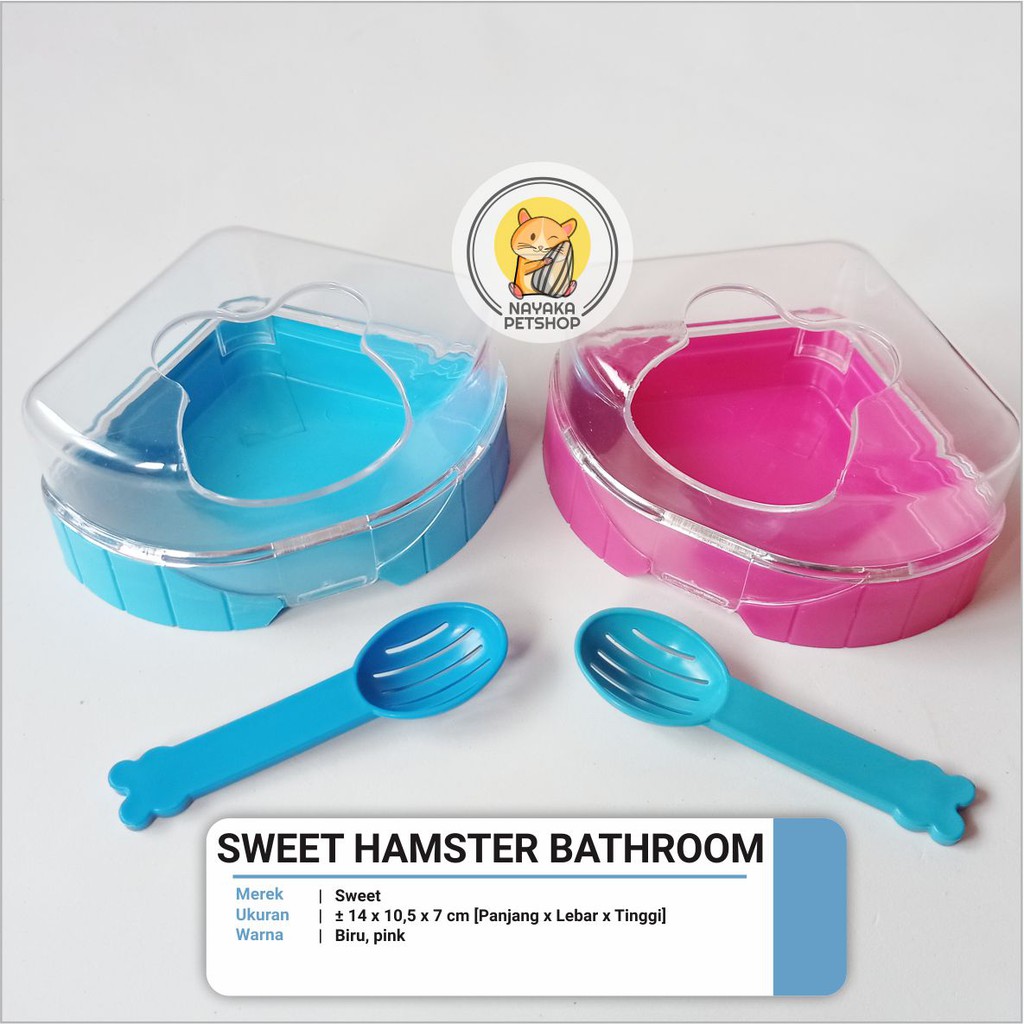 Sweet Hamster Bathroom Tempat Mandi Pasir Hamster Mainan Rumah Hewan