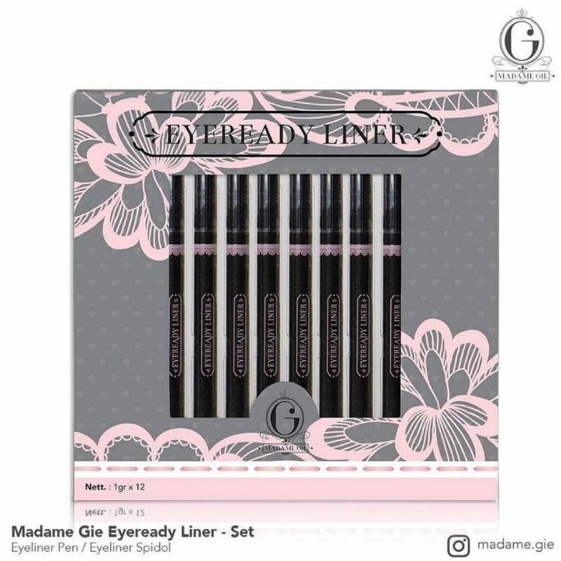 MADAME GIE Eyeready Liner - MakeUp Eyeliner Pen Black Waterproof