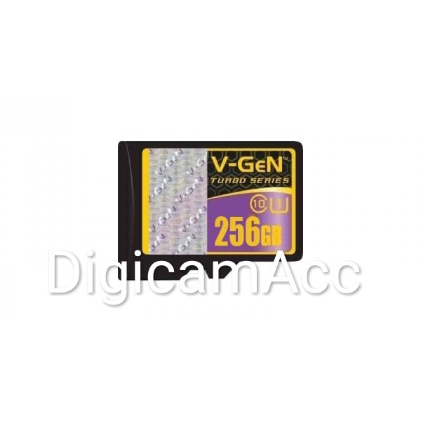V-Gen Micro SD Vgen 256gb Class 10 Turbo Series Memory Card HP 256 gb