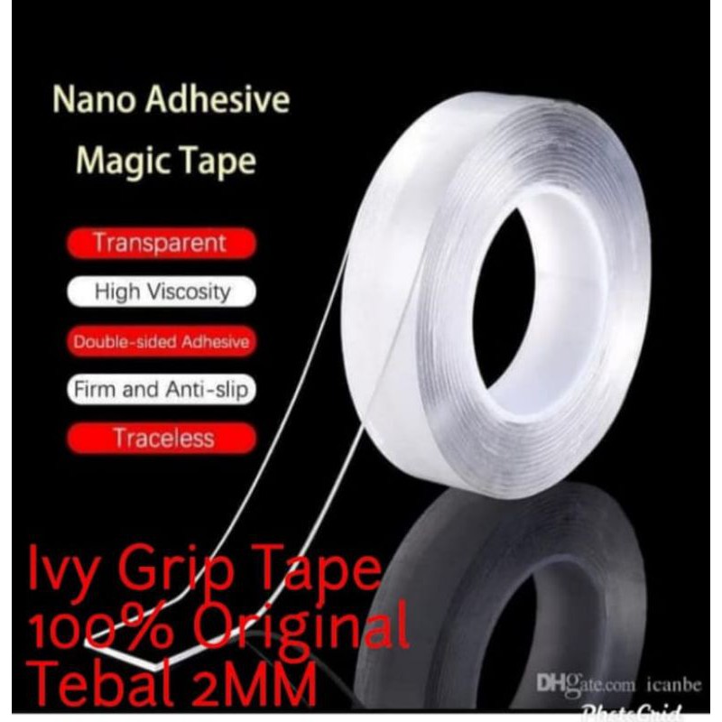 3M BENING NANO GEL TAPE  double tape PEREKAT KUAT IVY GRIP TAPE 1Mtr