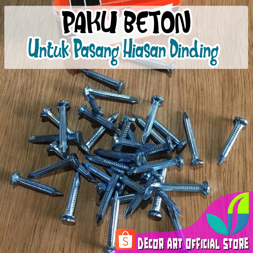  1 Pcs Paku  Beton 2 3 cm Untuk pasang hiasan dinding  