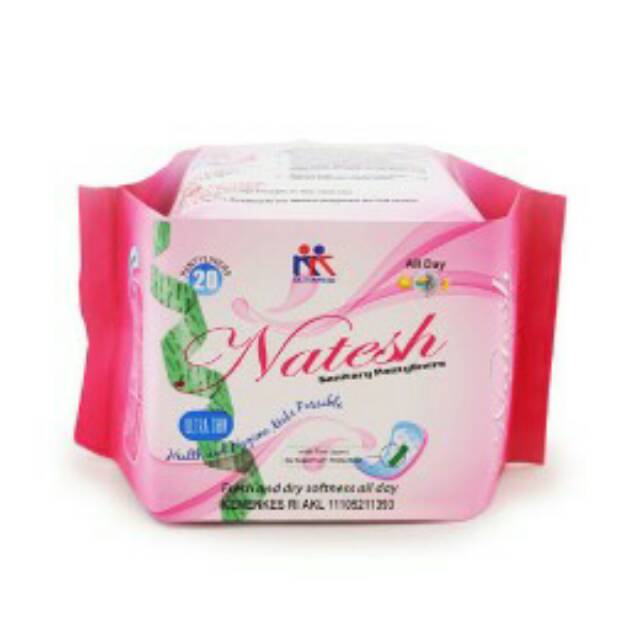 Natesh kk pantyliner pink pembalut harian