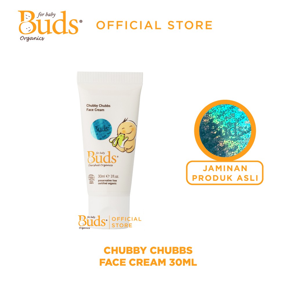 Buds Organics BCO - Chubby Chubbs Baby Face Cream 30ml - Krim Wajah