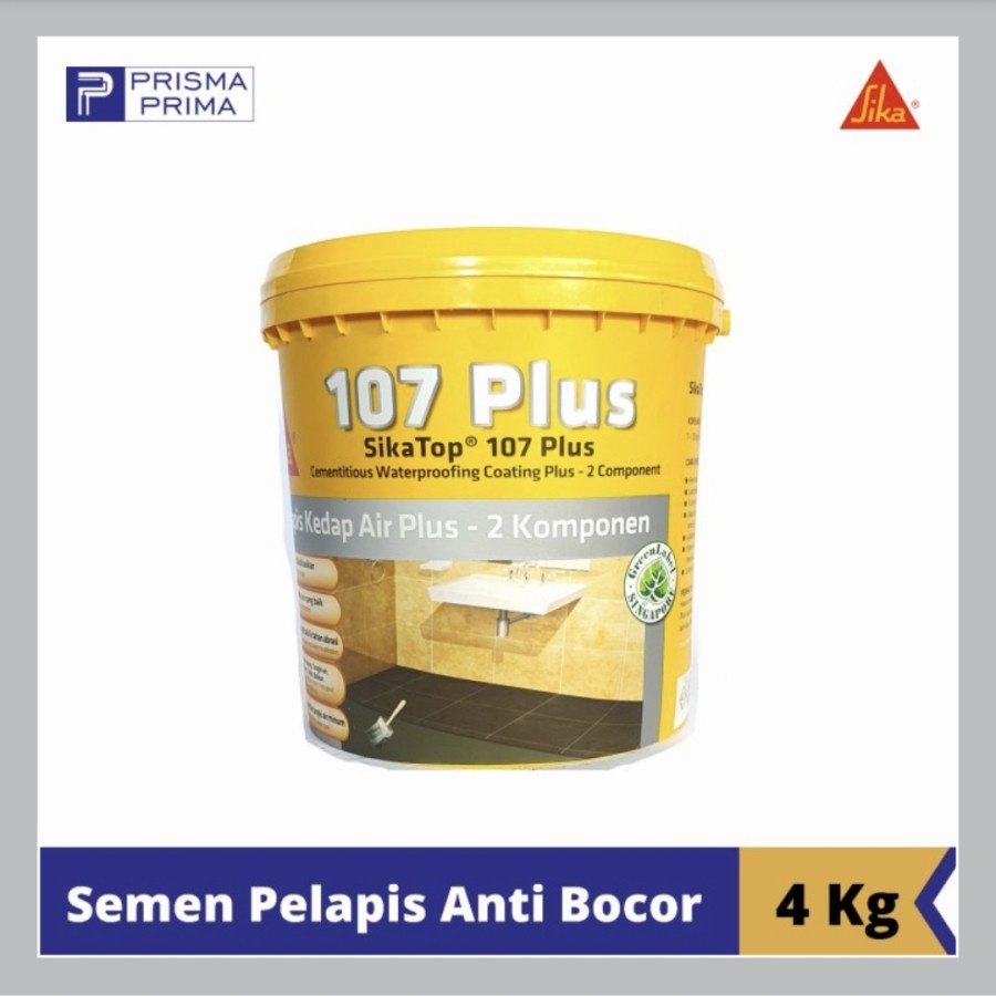 Jual Cat Semen Pelapis Anti Bocor Sikatop 107 Plus 4 Kg Set 2 Komponen Shopee Indonesia