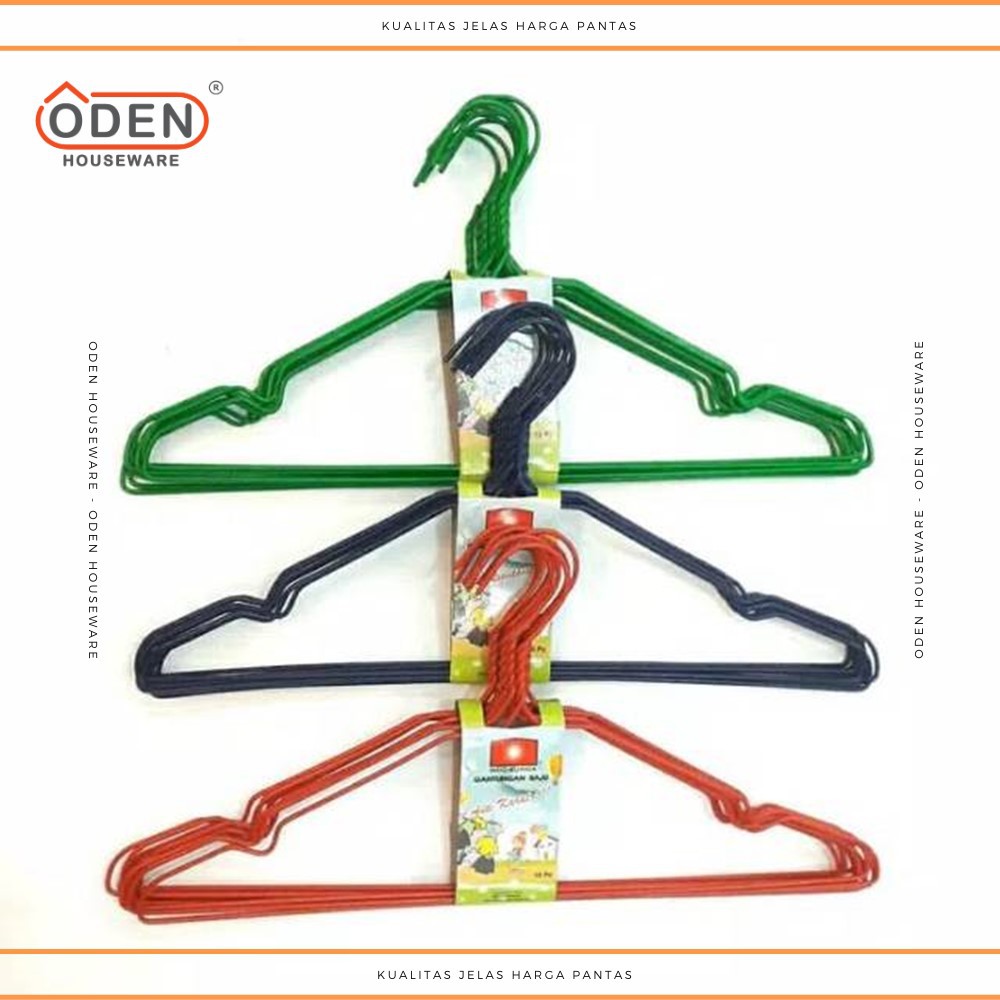 Gantungan Baju Kawat Warna Biasa